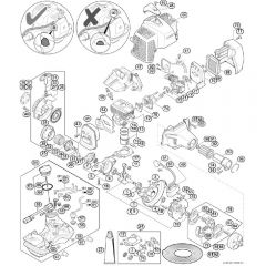 Genuine Stihl FS25 C-E / A - Engine from serial number 517063222