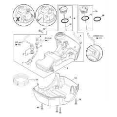 Genuine Stihl FS260 C-E / D - Fuel Tank