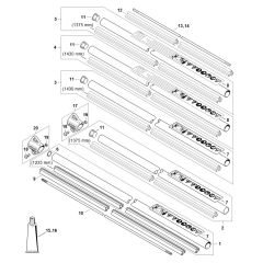 Genuine Stihl FS260 C-E / K - Drive Tube Assembly