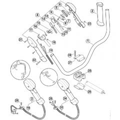 Genuine Stihl FS26 C-E / F - Bike handle