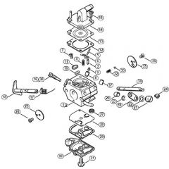 Genuine Stihl FS300 / M - Carburetor C1Q-S51, C1Q-S36