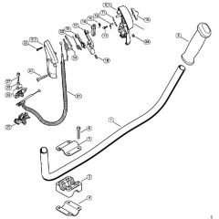 Genuine Stihl FS300 / P - Two-handed handle bar, Control handle