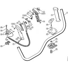 Genuine Stihl FS300 / Q - Handlebar, Control handle