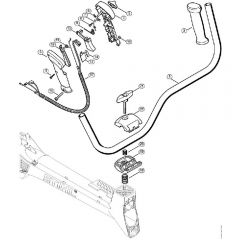 Genuine Stihl FS310 / K - Bike handle