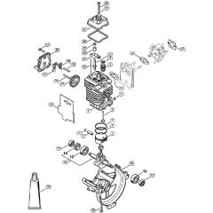 Genuine Stihl FS310 / P - Engine Ø 43 mm