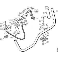 Genuine Stihl FS350 / Q - Handlebar, Control handle