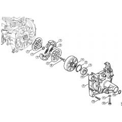 Genuine Stihl FS360 C-E / K - Clutch, Clutch housing