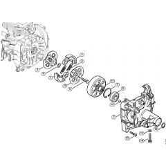 Genuine Stihl FS360 C-EM / K - Clutch, Clutch housing