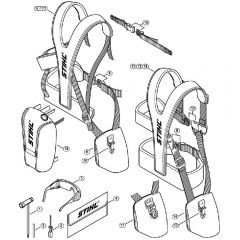 Genuine Stihl FS360 C-EM / R - Tools, Full harness