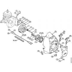 Genuine Stihl FS36 R / B - Ignition System, Rewind Starter