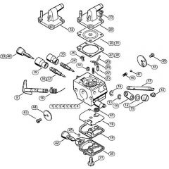 Genuine Stihl FS380 / L - Carburetor C1Q-S161, -S162, -S163, -S164, -S82, -S83, -S138, -S139