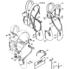 Genuine Stihl FS380 / X - Tools, Full harness