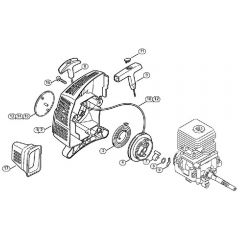 Genuine Stihl FS38 2-MIX / C - Rewind Starter