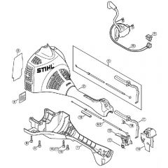 Genuine Stihl FS38 2-MIX / H - Motor Housing