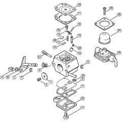 Genuine Stihl FS38 / Y - Carburettor C1Q-S58 (27.2001)