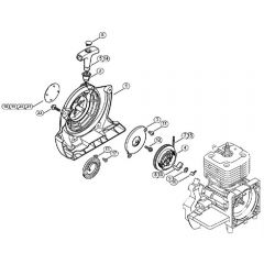 Genuine Stihl FS400 K / B - Rewind starter