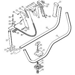 Genuine Stihl FS400 K / O - Handlebar, Control handle