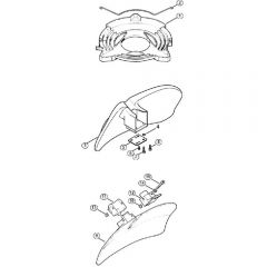 Genuine Stihl FS400 / U - Transport guard, Shredder deflector