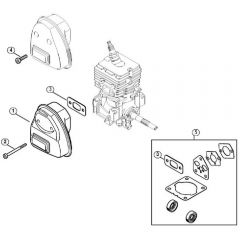 Genuine Stihl FS40 C-E / D - Muffler