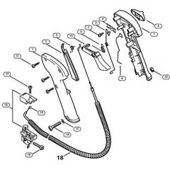 Genuine Stihl FS420 / K - Control handle (29.2002)