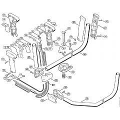 Genuine Stihl FS420 / L - Handlebar, Control handle  20 355 198