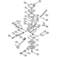 Genuine Stihl FS44 / D - Carburettor WT-160