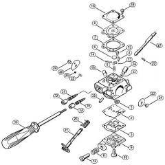 Genuine Stihl FS44 R / E - Carburettor WT-492 (USA)