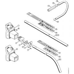 Genuine Stihl FS44 R / J - Drive Tube Assembly FS 40, FS 44 (17.94)