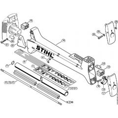 Genuine Stihl FS450 L / M - Drive tube assembly