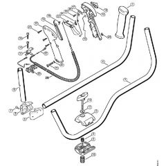 Genuine Stihl FS450 / O - Handlebar, Control handle