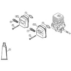 Genuine Stihl FS45 C-E / E - Muffler