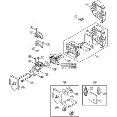 Genuine Stihl FS45 C-E / K - Air filter, Spacer flange