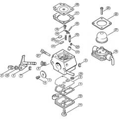 Genuine Stihl FS45 C-E / Y - Carburetor C1Q-S58 (27.2001)