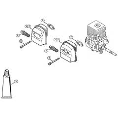 Genuine Stihl FS45 / E - Muffler