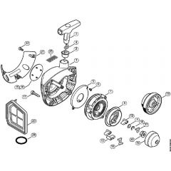 Genuine Stihl FS460 C-EM / B - Rewind starter