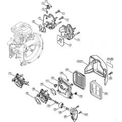 Genuine Stihl FS460 C-EM / E - Spacer flange, Air filter