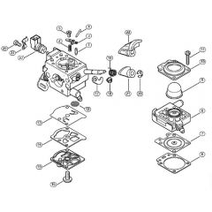 Genuine Stihl FS460 C-EM / F - Carburetor WTF-7, WTF-12