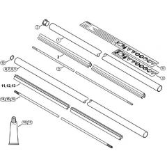 Genuine Stihl FS460 C-EM / K - Drive tube assembly