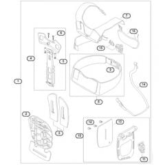 Genuine Stihl FS460 C-EM / S - Forestry harness ADVANCE X-TREEm