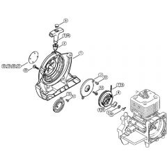 Genuine Stihl FS480 / B - Rewind starter