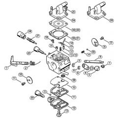 Genuine Stihl FS480 / G - Carburetor C1Q-S154, C1Q-S94