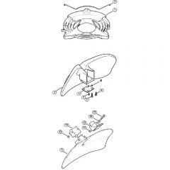 Genuine Stihl FS480 L / U - Transport guard, Shredder deflector