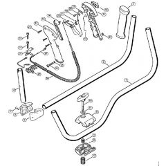 Genuine Stihl FS480 / O - Handlebar, Control handle