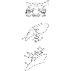 Genuine Stihl FS480 / U - Transport guard, Shredder deflector