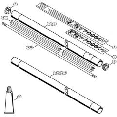 Genuine Stihl FS500 / J - Drive tube assembly