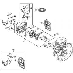 Genuine Stihl FS510 C-EM / B - Rewind starter