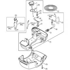 Genuine Stihl FS510 C-EM / D - Fuel tank