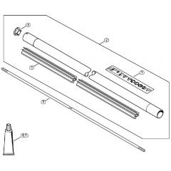 Genuine Stihl FS510 C-EM / K - Drive tube assembly