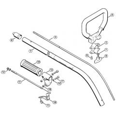 Genuine Stihl FS52 / G - Drive tube assembly, Loop handle