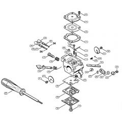 Genuine Stihl FS550 / E - Carburetor HD-31, HD-22